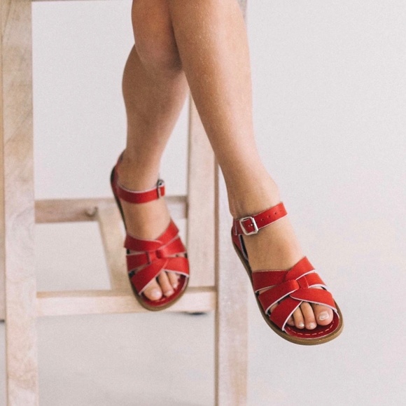 Salt Water Sandals by Hoy Shoes - Salt Water Sandal Red Women Size 10
